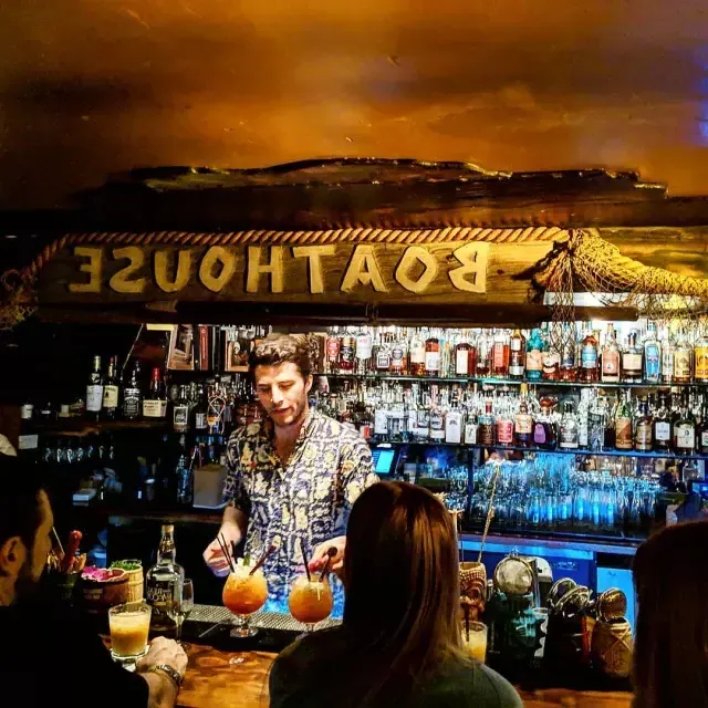 Cocktails are served at Smuggler's Cove in san francisco.